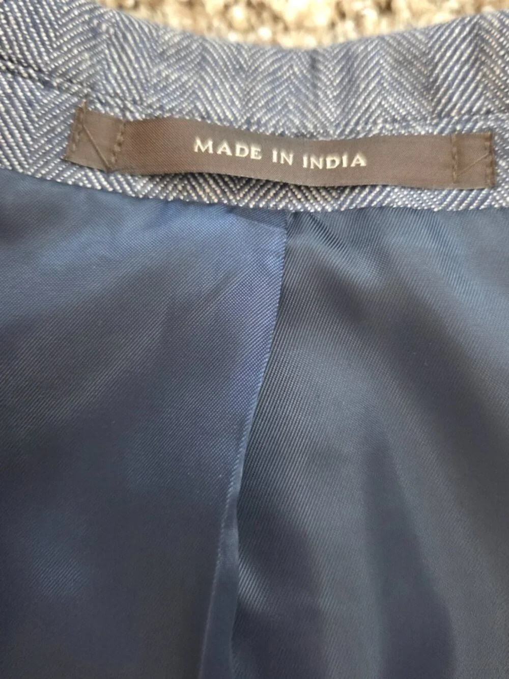 Tasso Elba 100% Linen Blazer Sport Coat Blue Stripe NWT